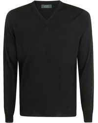Zanone - V-Neck Slim Fit - Lyst