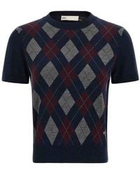 Tory Burch - Argyle Sweater - Lyst