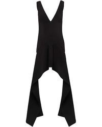 JW Anderson - Jw Anderson V-Neck Draped Mini Dress - Lyst