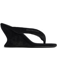 Balenciaga - Gaeta Wedge Flip-Flops - Lyst