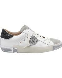 Philippe Model - Paris Glitter-Embellished Sneakers - Lyst