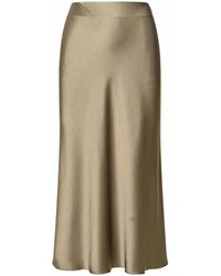 Nanushka - 'razi' Skirt In Brown Acetate Blend - Lyst
