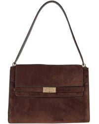 Tory Burch - Lee Radziwill Suede Large Shoulder Bag - Lyst