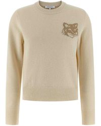 Maison Kitsuné - Pull Col Rond - Lyst