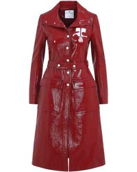Courreges - Belted Trench Coat - Lyst