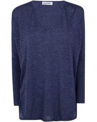Gentry Portofino - Knit V Neck Sweater - Lyst
