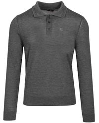 Etro - Wool And Silk Polo Shirt - Lyst