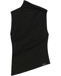Courreges - High Collar Sleeveless Top - Lyst