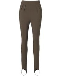 Mugler - Pleated Trousers Tailored Legging - Lyst