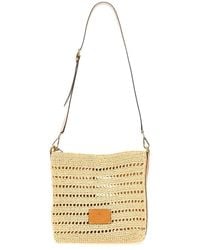 Etro Perforated Raffia Shoulder Bag in Natural for Men | Lyst