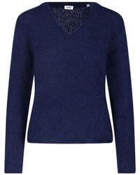 Aspesi - Mohair And Wool Sweater - Lyst