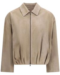 Salvatore Santoro - Suede Bomber Jacket - Lyst