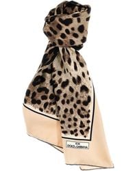Dolce & Gabbana - Silk Scarf - Lyst