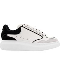 Alexander McQueen - Leather Sneakers With Contrasting Profiles - Lyst