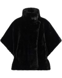 Pinko - Fur Cape - Lyst