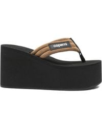 Coperni - Platform Thong Sandals With Logo - Lyst