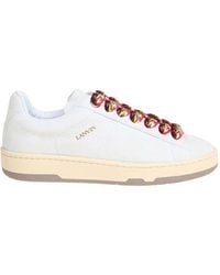Lanvin - Lite Curb Sneakers In Leather - Lyst