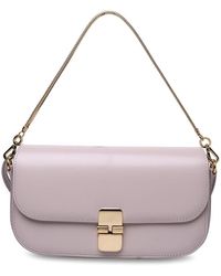 A.P.C. - Grace Pink Leather Bag - Lyst