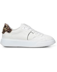 Philippe Model - Sneakers Basse Temple Con Dettagli Animalier - Lyst