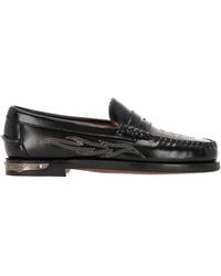 Sebago - Dan El Paso Embroidered Leather Loafers - Lyst