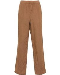 Aspesi - Linen Straight Trousers - Lyst