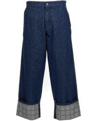 JW Anderson - Logo Grid Turn Up Workwear Jeans - Lyst