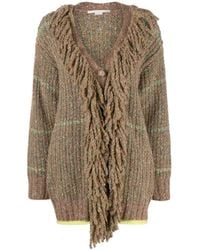 Stella McCartney - Cable-Knit Tweed Cardi-Coat - Lyst
