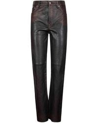 Golden Goose - Journey W's Straight Peg Nappa Leather Pants - Lyst
