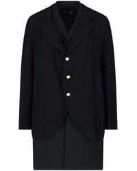 Comme des Garçons - Layered Wool Coat - Lyst