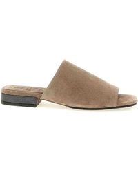 Brunello Cucinelli - Monile Suede Sandals - Lyst