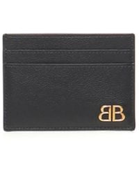 Balenciaga - Monaco Card Holder With Logo - Lyst