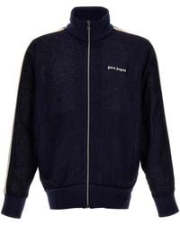 Palm Angels - 'Classic Logo Linen Track' Sweatshirt - Lyst