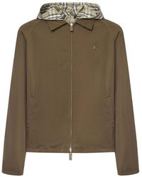 Burberry - Reversible Check Cotton Jacket - Lyst