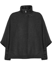 Fay - 3-In-1 Double-Faced Carded Wool Cape - Lyst