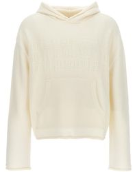 MM6 by Maison Margiela - Wool Knitted Hoodie - Lyst