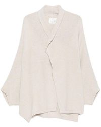 Roberto Collina - Open Wool Cardigan With Batwing Sleeves - Lyst
