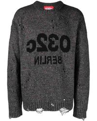 032c - Logo Wool Blend Sweater - Lyst