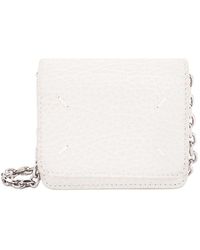 Maison Margiela - Leather Card Holder With Iconic Stitching - Lyst