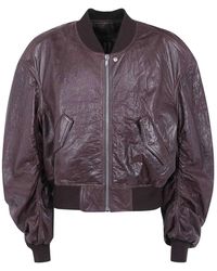 Rick Owens - Secchia Flight Padded Leather Jacket - Lyst