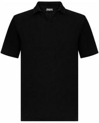 Franzese Collection - Linen And Cotton Knit Polo Shirt - Lyst