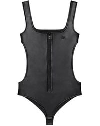 Courreges - Top Cut Out Faux Body - Lyst