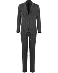Lardini - Pinstriped Suit With Lace-up Trousers - Lyst