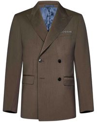 Low Brand - Tropical Virgin Wool Double-Breasted Blazer - Lyst