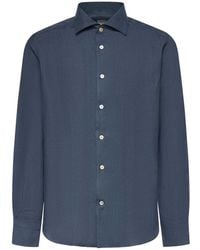 Eleventy - Linen Shirt - Lyst