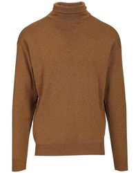 Lemaire - High-Neck Wool Sweater - Lyst