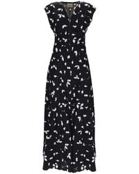 Alysi - V-Neck Long Dress - Lyst