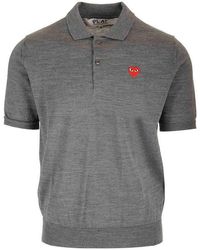 COMME DES GARÇONS PLAY - Wool Polo Shirt - Lyst