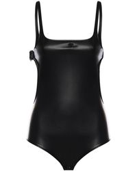 Courreges - Cut-Out Bodysuit With Buckle - Lyst