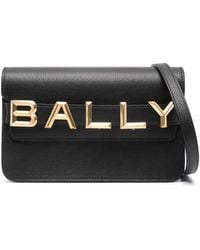 Bally - Logo Leather Crossbody Bag - Lyst