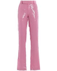 MSGM - Pantaloni Di Paillettes - Lyst